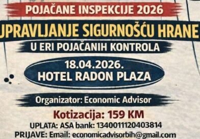 Economic Advisor, seminar pod nazivom “Upravljanje sigurnošću hrane u eri pojačanih kontrola”